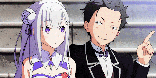 emilia y subaru gif