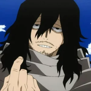 Personaje masculino de anime negro